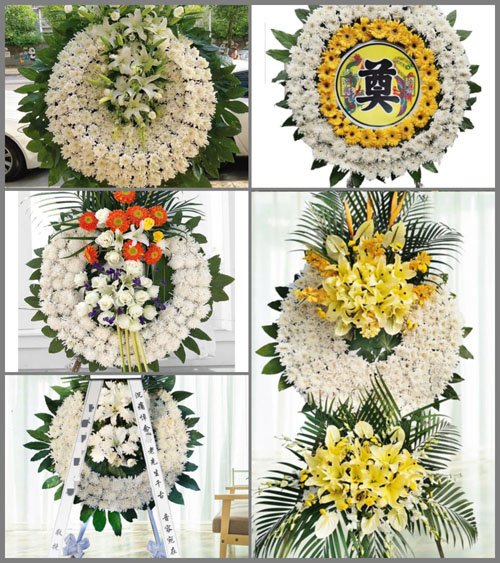 山西长治武乡县大有乡董井洼村花圈速递
